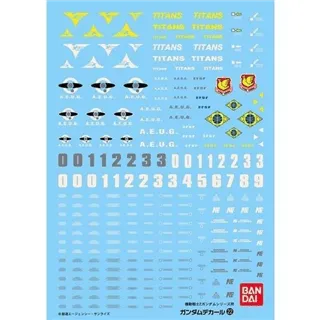 GUNDAM - GUNDAM DECAL 022 - MG Multiuse Zeta
