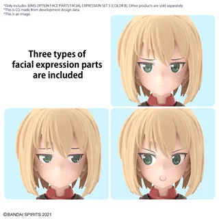 30MS - Option Face Parts Facial Expression Set 5 (Color B) - Model Kit