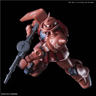 GUNDAM - Model Kit - HG 1/144 - MS-06S Zaku II Aznable's Mobile Red