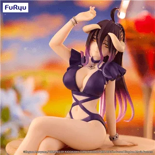 Overlord Noodle Stopper PVC Statue Albedo Swimsuit Dark Purple Color Ver. 16 cm