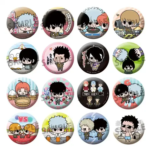 Gintama Enamel Pins Famous Scene Ver. 5 cm - 1 Unidade