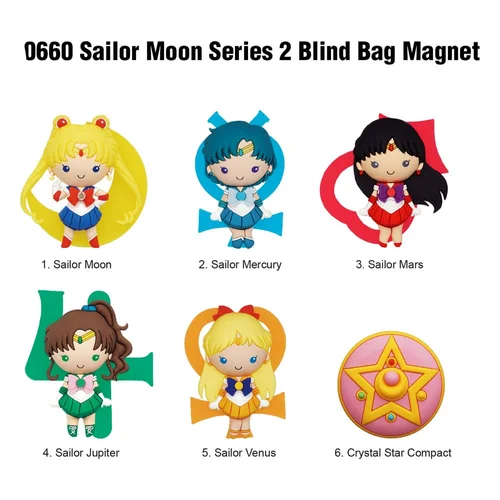 SAILOR MOON 3D PVC Magnets Series 2 Blind Bag - 1 Unidade