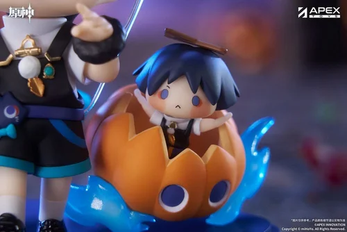 Genshin Impact You Ye Qi Xiang Series Chibi Chara PVC Statue Wanderer 10 cm