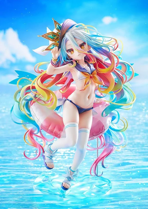 No Game No Life Statue 1/7 Shiro: Sailor-Style Swimsuit Ver. 24 cm