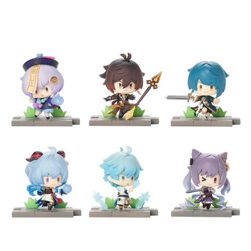 Genshin Impact Battle Scene Collection Mini Figures 6-Pack Liyue Edition 6 cm