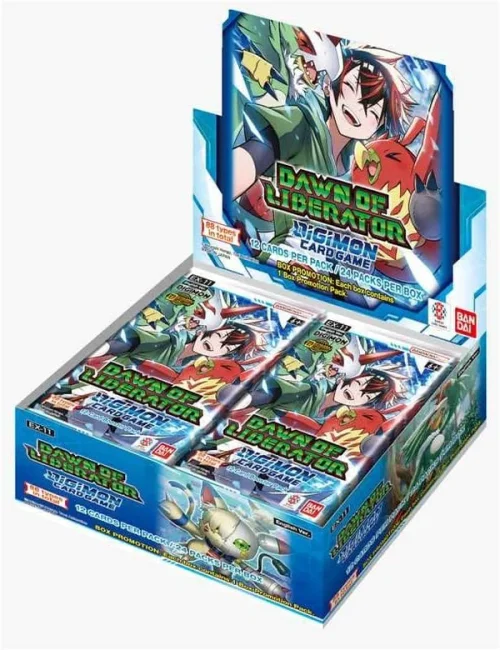 Digimon Card Game EX-11 Extra Booster Dawn of Liberator English - 1 Booster Box (24 Boosters)