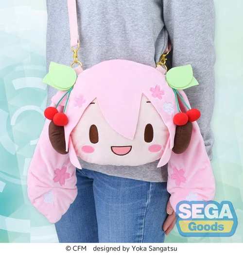 Character Vocal Series 01: Hatsune Miku fuwa petit Shoulder Bag Sakura Miku Face (M)