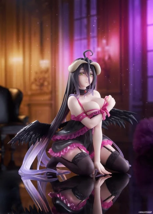 Overlord Desktop Cute PVC Figure Albedo (Negligee ver.) 13 cm
