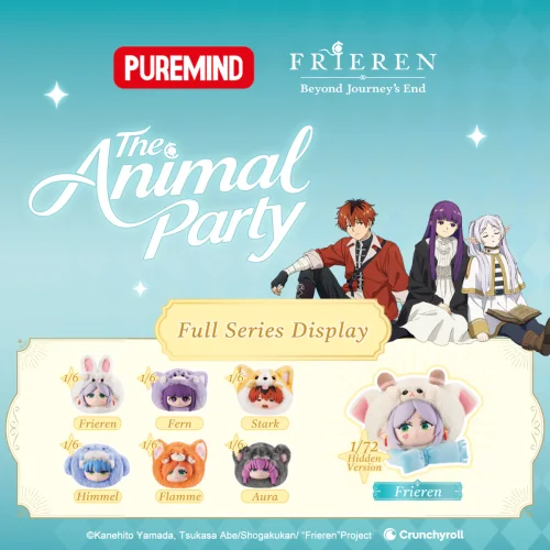 Frieren The Animal Party-Vinyl Plush Blind Box - 1 Display (6 Unidades)