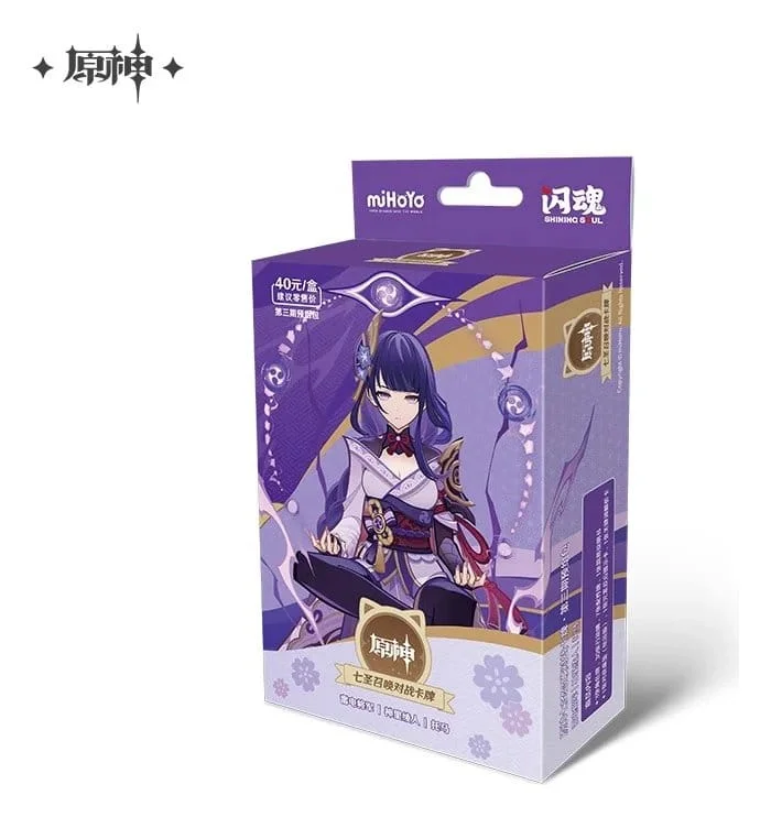 Genshin Impact Trading Card Game Series 03 Pre-Build Starter Deck 01 Raiden Shogun *Chinese Version* (40 cards)
