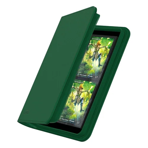 Ultimate Guard Zipfolio (160 double-sleeved cards) 8-Pocket 70 x 97 mm Xenoskin - Green