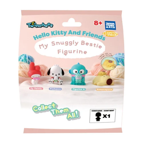 Sanrio Twinchees Mini Figures Hello Kitty & Friends My Cuddly Buddy 5 cm Blind Pack - 1 Unidade