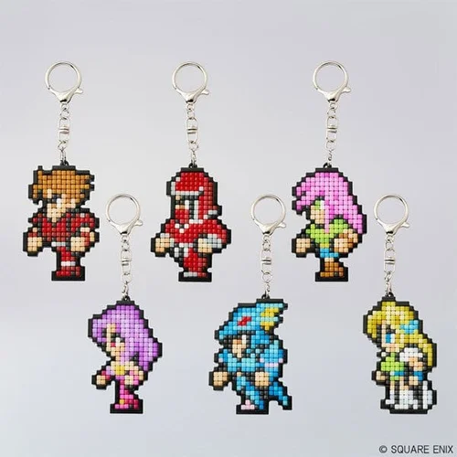Final Fantasy Pixel Remaster DIY Pixel Art Keychain Collection Vol.2 Blind Box Display (6)