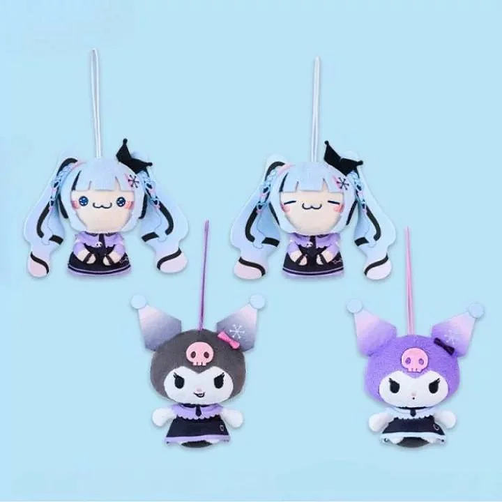 Snow Miku x Kuromi Mochipico Mascot D: Kuromi (Kyoton) 8 cm
