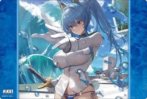 Goddess of Victory: Nikke Playmat: Playmat Collection - Helm: Aquamarine (52 x 35 cm : Thickness: 2 mm)