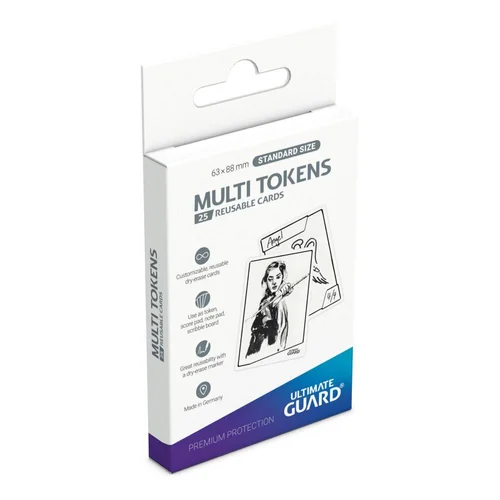 Ultimate Guard Multi Tokens Standard Size (Reusable dry-erase Cards) - 25 Unidades