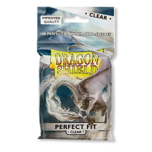 Dragon Shield - Standard Perfect Fit Sleeves 63 x 88 mm (100 Sleeves) - Clear