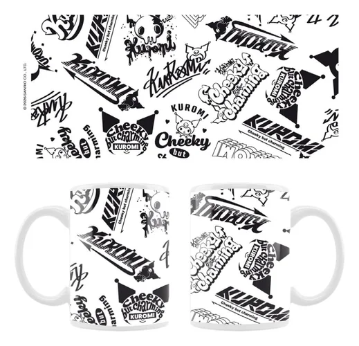 Sanrio Mug Kuromi Street logos