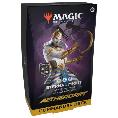 Magic the Gathering Aetherdrift Commander Deck Eternal Might English