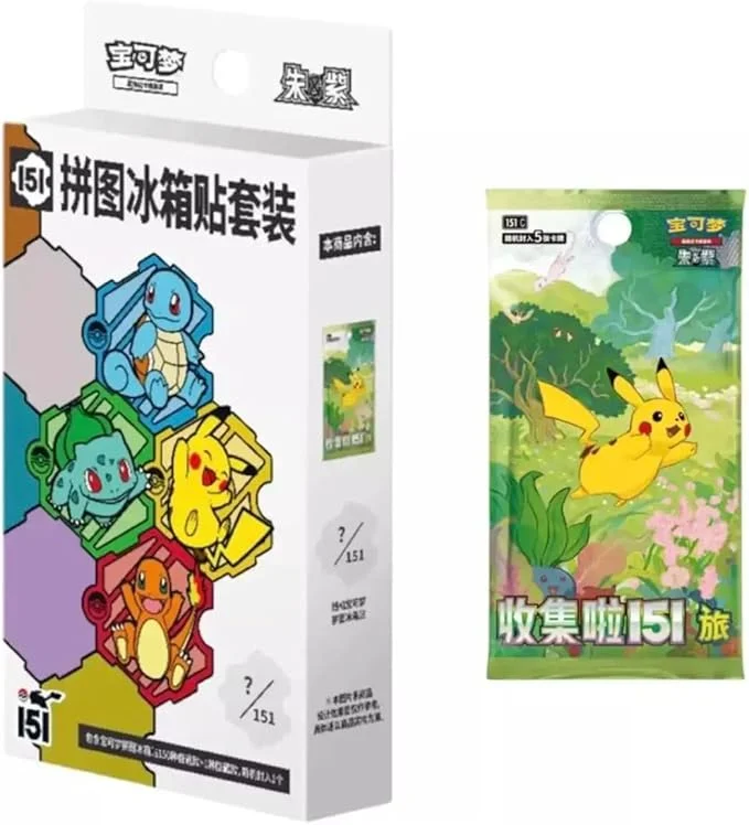 Pokemon TCG -  Collect 151 Journey Magnet Blind Box Chinese (1 Booster + 1 Magnet)