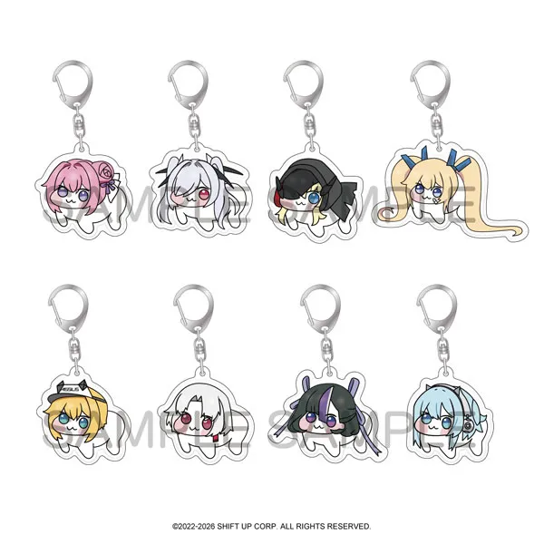 Goddess Of Victory: Nikke: Doro Puffy Acrylic Key Holder Blind Box - 1 Unidade Aleatória