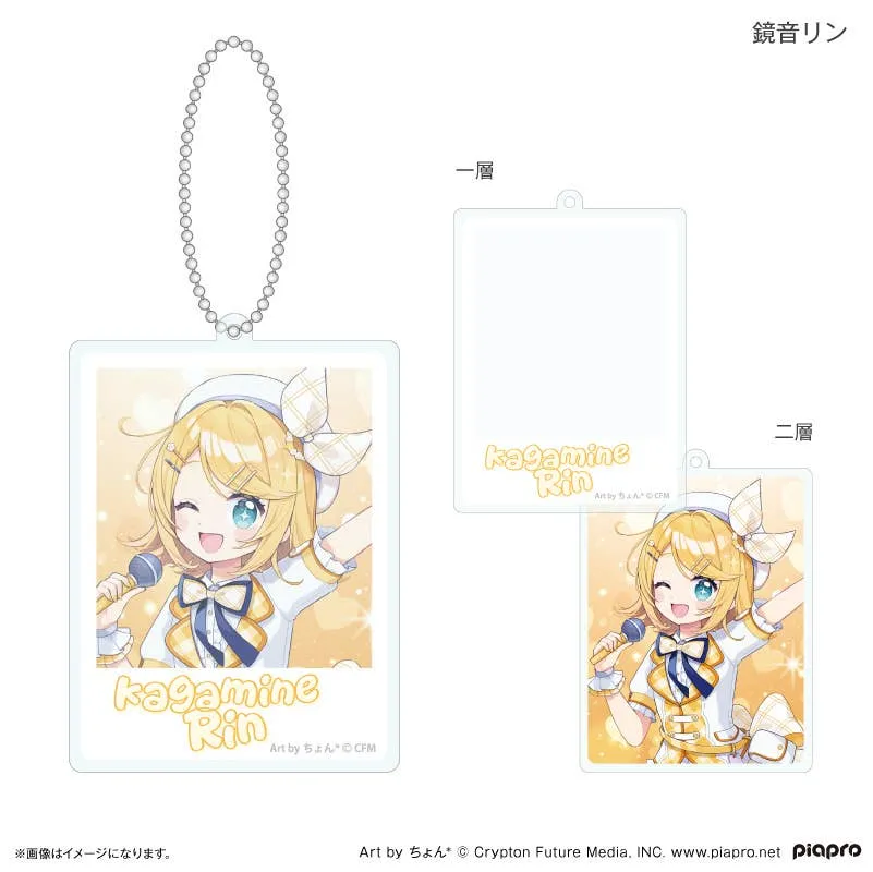 Hatsune Miku + Piapro Characters: Heisei Idol Double-Layer Acrylic Keychain Kagamine Rin