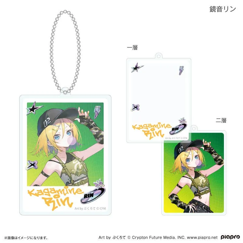 Hatsune Miku + Piapro Characters: Reiwa Idol Double-Layer Acrylic Keychain Kagamine Rin