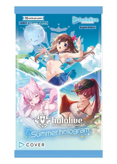 Hololive Official Card Game - hEB01e Summer Hologram English - 1 Booster