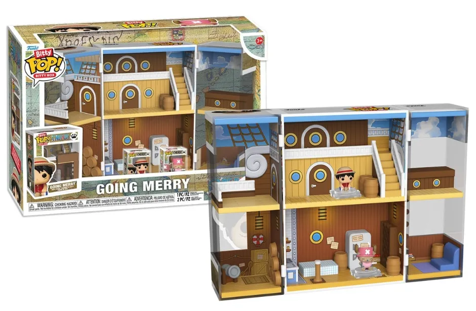 One Piece Bitty POP! Bitty Box Display with 2 Vinyl Figures Going Merry