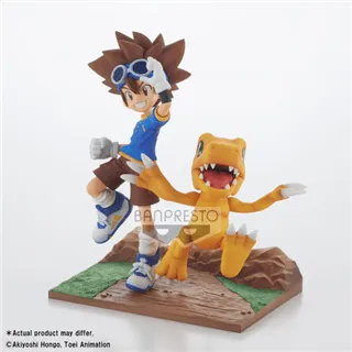 Digimon Adventure Adventure Archives Taichi and Agumon figure 15cm