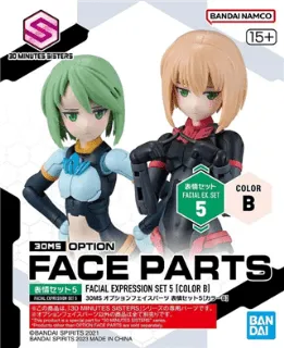 30MS - Option Face Parts Facial Expression Set 5 (Color B) - Model Kit