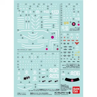 GUNDAM - RG 1/144 Decal 119 The Origin - Model Kit