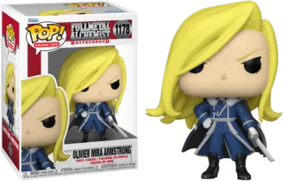 Fullmetal Alchemist Brotherhood POP! Animation Vinyl Figure Olivier Armstrong with Sword 9 cm