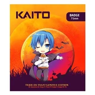 Hatsune Miku Pin Badge Halloween Limited Edition Kaito - 75mm