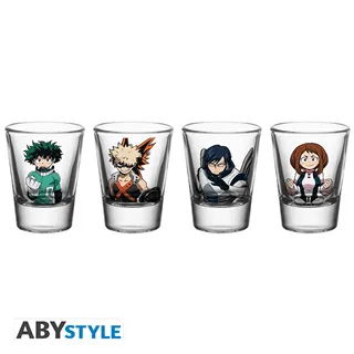 MY HERO ACADEMIA - Set of 4 shooters - "Heroes"*