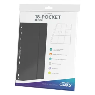 Ultimate Guard 18-Pocket Pages Side-Loading (10 Sheets) - Grey