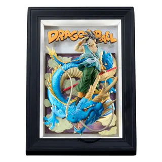 Dragon Ball Z Tamashii Art 3D Relief Picture Son Goku & Dragon 27 cm
