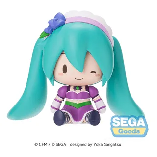 Character Vocal Series 01: Hatsune Miku Fuwa Petit Chibi Figure Hatsune Miku x Love and Berry Dress Up and Dance! Sparkly Purple 8 cm