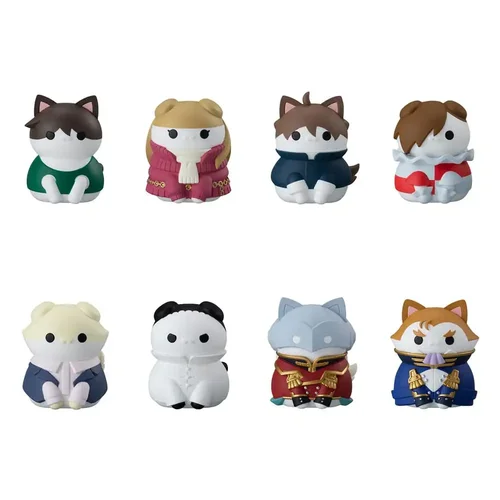 Mobile Suit Gundam Mega Cat Project New Mobile Report Gundam Wing Nyandam Trading Figure Cats Transformation Mission Accomplished! 3 cm - 1 Unidade