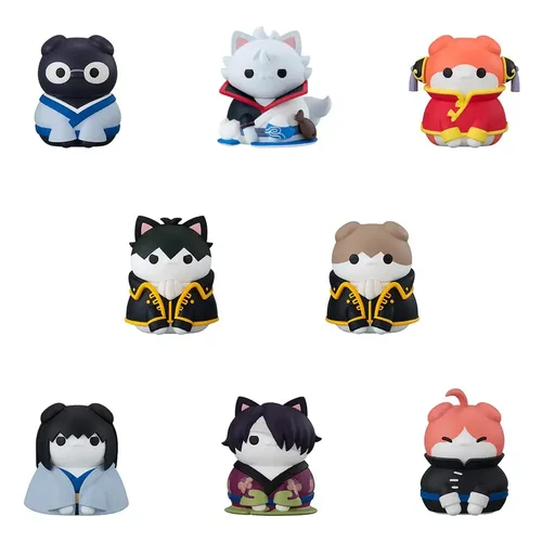 Gintama Mega Cat Project Nyantama Go Meow-Meow Edition! Trading Figures 3 cm - 1 Unidade