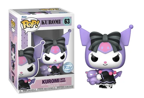 SANRIO - POP N° 63 - Kuromi with Baku (Special Editon)