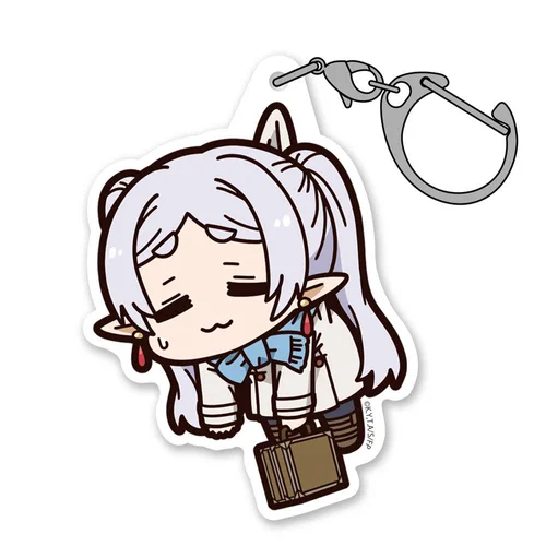 Frieren: Beyond Journey's End: Freiren Acrylic Tsumamare Winter Clothes Ver. Keychain