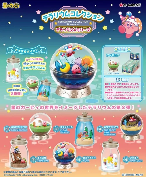 Kirby Mini Figures 6 cm Swing Kirby Terrarium Collection DX memories Blind Box - 1 Unidade