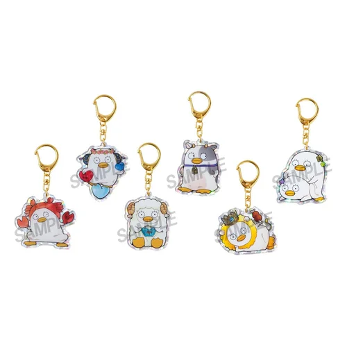 Gintama Acrylic Mascot Charms Elizabeth 12 zodiac signs spring & summer 5cm Blind Box - 1 Unidade