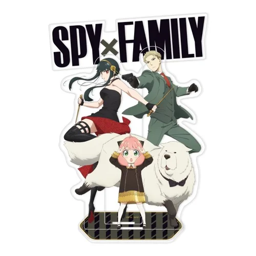 Spy x Family - Holographic Acrylic Diorama - Family Business - Anya, Yor, Loid & Bond - 14cm