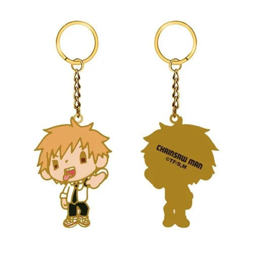 Chainsaw Man - Enamel Metal Keychain - Denji Chibi Design - 6cm