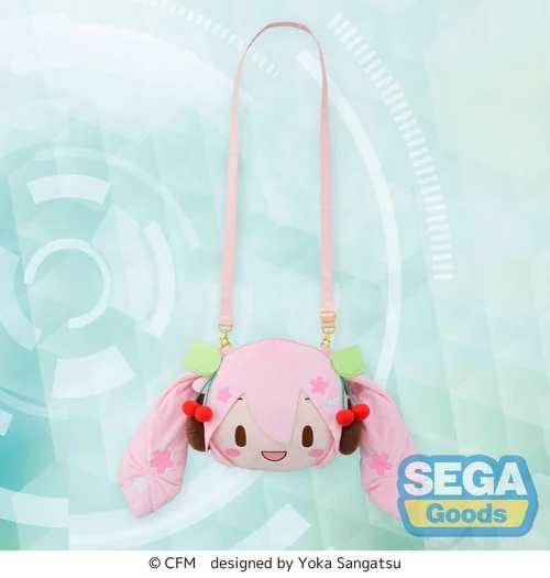Character Vocal Series 01: Hatsune Miku fuwa petit Shoulder Bag Sakura Miku Face (M)