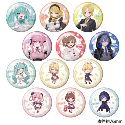 Hatsune Miku Akihabara Festival 2025 Trading Big Hologram Can Badge Concept Cafe Ver. (75mm) - 1 Unidade Aleatória