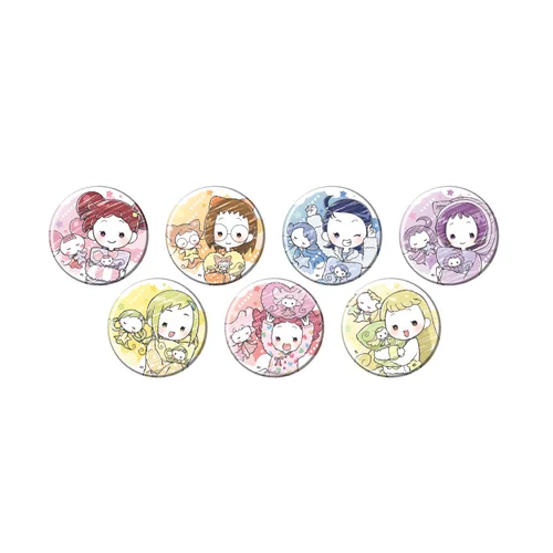 Ojamajo Doremi Dokkaan Can Badge Pajamas Ver. (57mm) - 1 Unidade Aleatória
