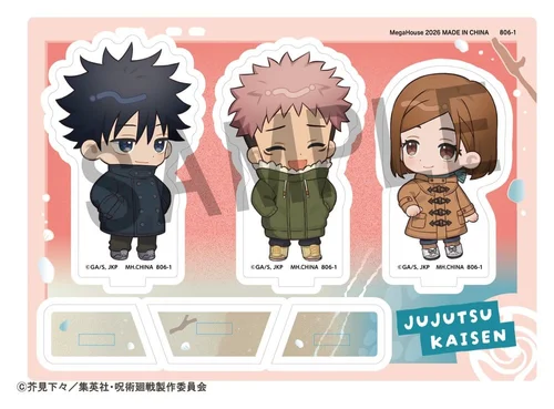 Jujutsu Kaisen Buddycolle Acrylic Stand 5th Anniversary C Megumi Fushiguro  Yuji Itadori & Nobara Kugisaki 10 cm